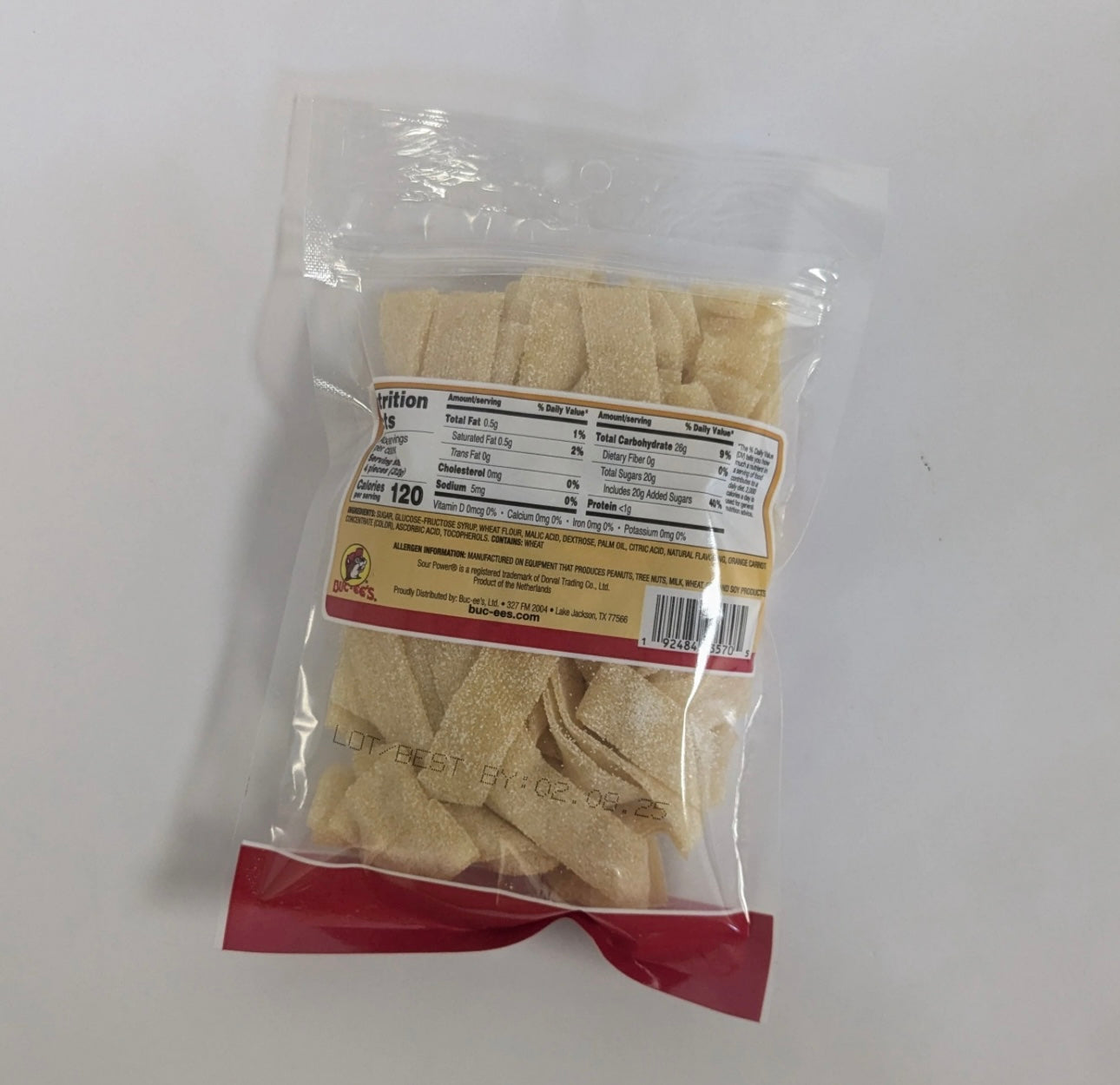 Buc-ee's Sour Power Candy Belts