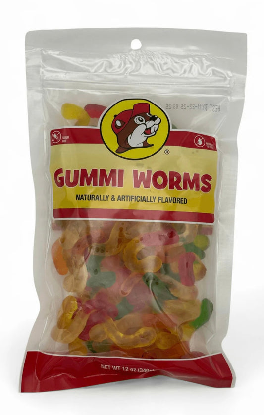 Buc-ee's Sour Neon Gummi Worms